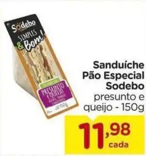 Carrefour Sanduiche Pao Especial Sodebo 150g oferta