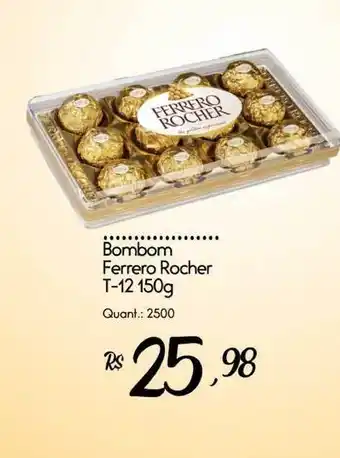 Bombom Ferrero Rocher T-12 150g