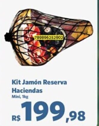 Sam's Club Kit Jamón Reserva Haciendas Mini, 1kg oferta