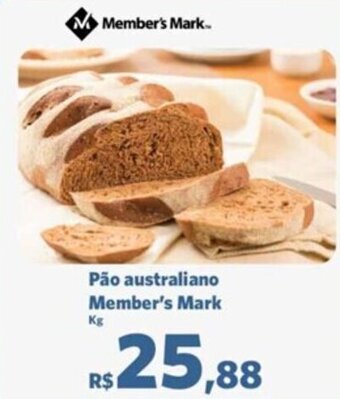 Sam's Club Pão australiano Member's Mark Kg oferta