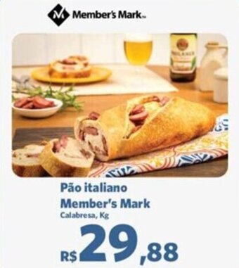 Sam's Club Pão italiano Member's Mark Calabresa, Kg oferta