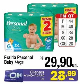 Fralda Personal Baby Mega