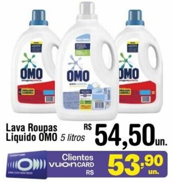 Fort Atacadista Lava Roupas Líquido Omo 5 litros oferta