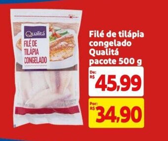 Extra Supermercado Filé de tilápia congelado Qualitá pacote 500 g oferta