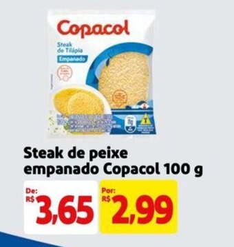 Extra Supermercado Steak de peixe empanado Copacol 100 g oferta