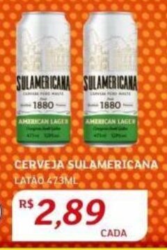 CERVEJA SULAMERICANA LATÃO 673ML