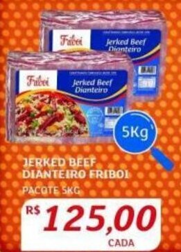 Assaí Atacadista JERKED BEEF DIANTEIRO FRIBOL PACOTE SKG oferta