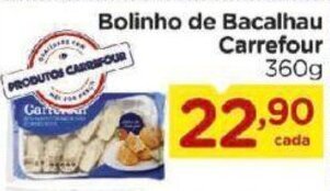 Carrefour Bairro Bolinho de Bacalhau Carrefour 360g oferta