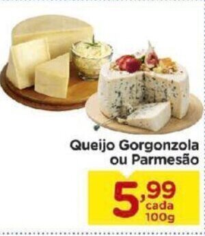 Carrefour Bairro Queijo Gorgonzola ou Parmesao 100g oferta