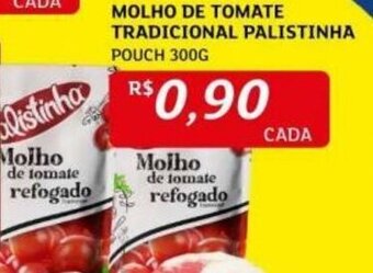 Assaí Atacadista MOLHO DE TOMATE TRADICIONAL PALISTINHA POUCH 300G oferta