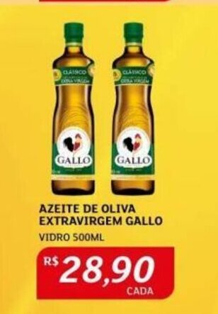 Assaí Atacadista AZEITE DE OLIVA EXTRAVIRGEM GALLO VIDRO 500ML oferta