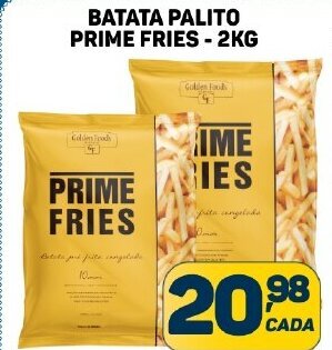 Dom Atacadista BATATA PALITO PRIME FRIES -2KG oferta