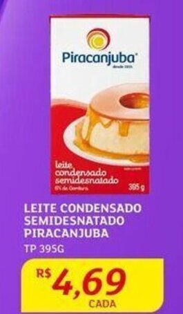 Assaí Atacadista LeLEITE CONDENSADO SEMIDESNATADO PIRACANJUBA TP 395G oferta