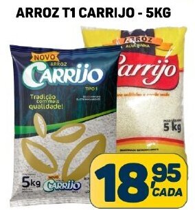 Dom Atacadista ARROZ T1 CARRIJO - 5KG oferta