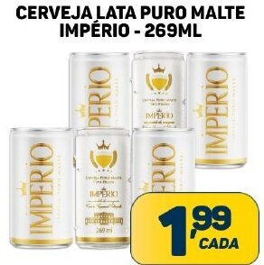 Dom Atacadista CERVEJA LATA PURO MALTE IMPÉRIO - 269ML oferta