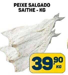 Dom Atacadista PEIXE SALGADO SAITHE - KG oferta