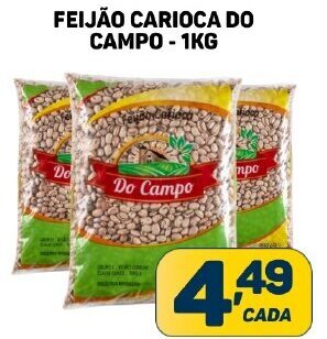 Dom Atacadista FEIJÃO CARIOCA DO CAMPO - 1KG oferta