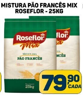 Dom Atacadista MISTURA PÃO FRANCÊS MIX ROSEFLOR - 25KG oferta