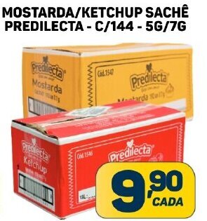 Dom Atacadista MOSTARDA/KETCHUP SACHÊ PREDILECTA - C/144-5G/7G oferta