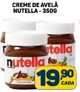 Dom Atacadista CREME DE AVELÃ NUTELLA - 350G oferta