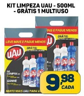 Dom Atacadista KIT LIMPEZA UAU - 500ML - GRATIS 1 MULTIUSO oferta