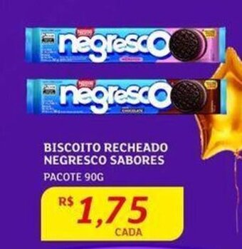 Assaí Atacadista BISCOITO RECHEADO NEGRESCO SABORES PACOTE 90G oferta
