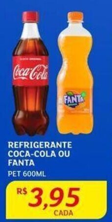 Assaí Atacadista REFRIGERANTE COCA-COLA OU FANTA PET 600ML oferta