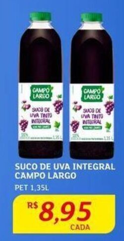 Assaí Atacadista SUCO DE UVA INTEGRAL CAMPO LARGO PET 1,35L oferta