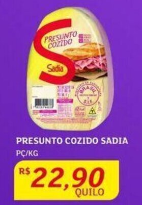 Assaí Atacadista PRESUNTO COZIDO SADIA PC/KG oferta