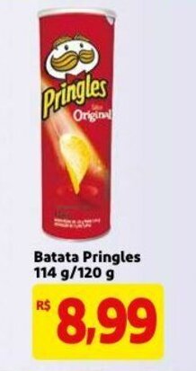 Mercado Extra Batata Pringles 114g/120g oferta