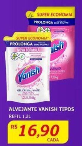Assaí Atacadista ALVEJANTE VANISH TIPOS REFIL 1,2L oferta