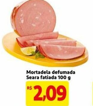 Mercado Extra Mortadela defumada Seara fatiada 100g oferta