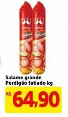 Mercado Extra Salame grande Perdigao fatiado 1kg oferta