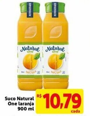 Mercado Extra Suco Natural One laranja 900ml oferta