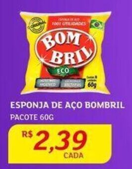 Assaí Atacadista ESPONJA DE AÇO BOMBRIL PACOTE 60G oferta