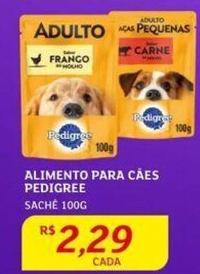 Assaí Atacadista ALIMENTO PARA CÃES PEDIGREE SACHE 100G oferta
