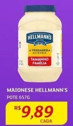 Assaí Atacadista MAIONESE HELLMANN'S POTE 657G oferta