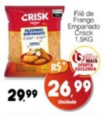 Filé de Frango Empanado Crisck 1,5KG