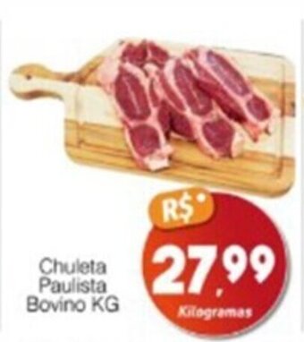 Supermercado Bem Barato Chuleta Paulista Bovino KG oferta