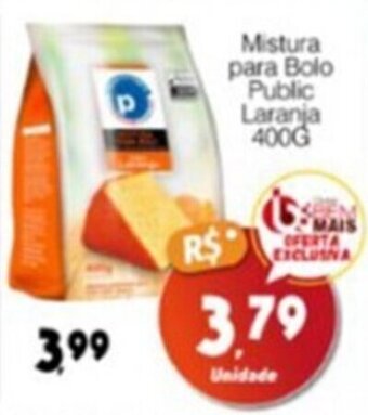 Supermercado Bem Barato Mistura para Bolo Public Laranja 400G oferta