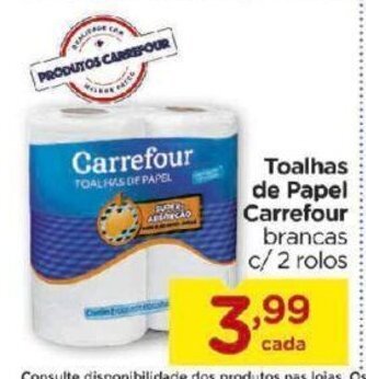 Carrefour Bairro Toalhas de Papel Carrefour oferta
