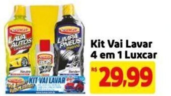 Extra Supermercado Kit Vai Lavar 4 em 1 Luxcar oferta
