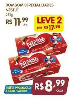 Prezunic Bombom Especialidades Nestlé 251g oferta