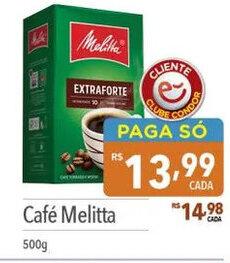 Supermercados Condor Café Melitta 500g oferta