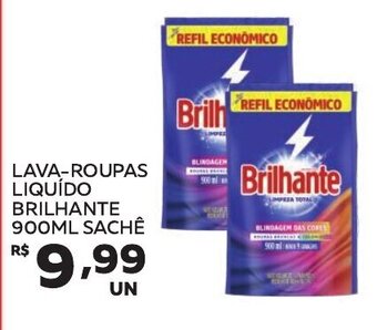 Lider Atacadista LAVA-ROUPAS LIQUIDO BRILHANTE 900ML SACHÊ oferta