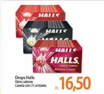 Atacadão Drops Halls 21 unidades oferta