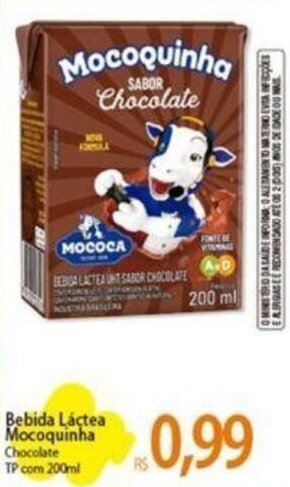 Atacadão Bebida Láctea Mocoquinha Chocolate TP com 200ml oferta