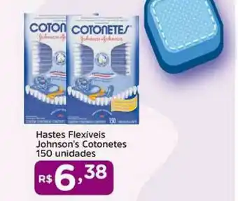 Confiança Supermercados Hastes Flexíveis Johnson's Cotonetes 150 Unidades oferta