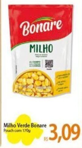 Atacadão Milho Verde Bonare Pouch com 170g oferta