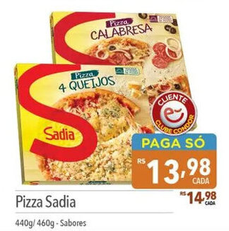 Supermercados Condor Pizza Sadia 440g/460g-Sabores oferta